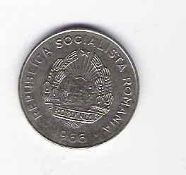  Rumänien 25 Bani St,N plattiert 1966 Schön Nr.116   
