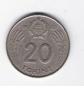  Ungarn 20 Forint K-N 1982  Schön Nr.128   