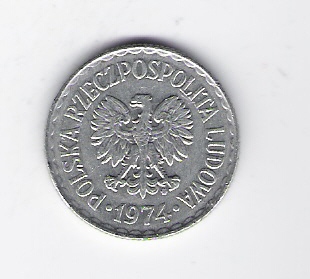  Polen 1 Zloty Al 1974  Schön Nr.42   