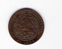  Niederlande 1 Cent Bro 1880   