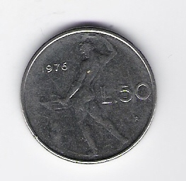  Italien 50 Lire 1976 St Schön Nr.95   