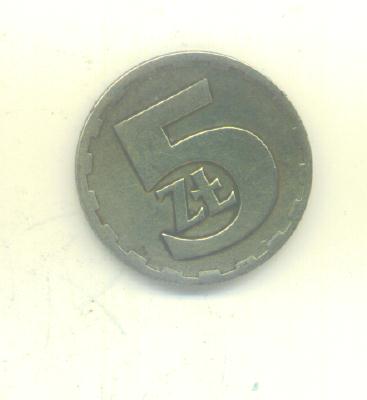  5 Zlotych Polen 1975   