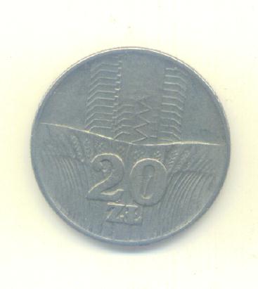  20 Zlotych Polen 1976   