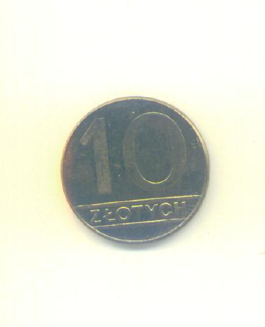  10 Zloty Polen 1990   