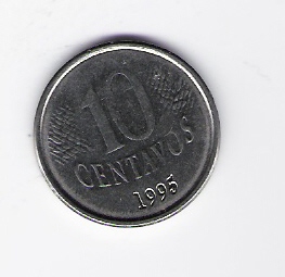  Brasilien 10 Centavos St 1995  Schön Nr.142   