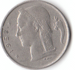  1 Franc Belgique 1958 (D148)b.   