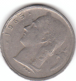  1 Francs Belgique 1965 (A 180 )   