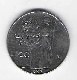 Italien  100 Lire St Schön Nr.96 1982 