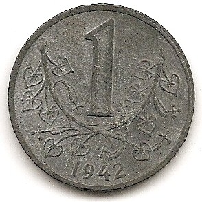  Böhmen und Mähren 1 Krona 1942  #270   