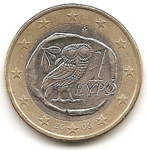  Griechenland 1 Euro 2006 #252   