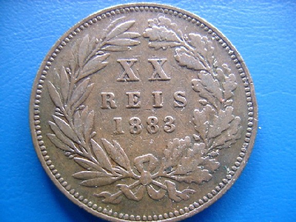  Portugal - 20 (XX) Reis 1883 - Luis I.   