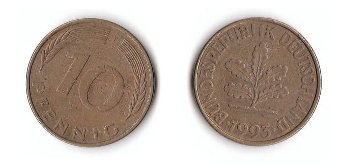  10 Pfennig 1993 F (A780)  b.   