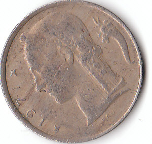 5 Francs Belgique 1971 (A029)