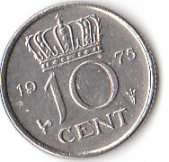 10 Cent Niederlande 1975 (D106)   