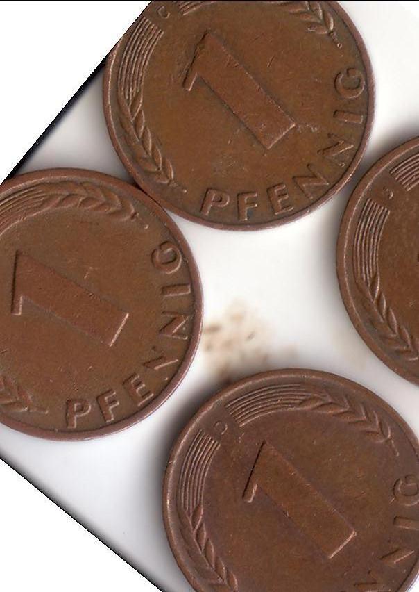 Deutschland 1 Pfennig 1966 DFGJ in ss