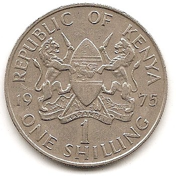  Kenia 1 Schilling 1975 #289   