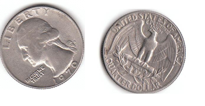  1/4 Dollar USA 1970 Denver (D168)  b.   