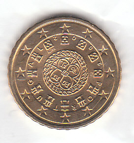  Portugal 10 Cent 2002 prägefrisch (A125)   