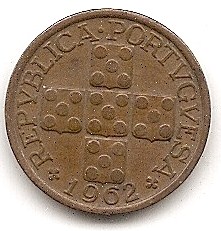  Portugal 10 Centavos 1962 #320   