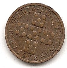  Portugal 10 Centavos 1965 #320   