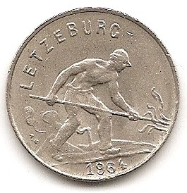  Luxemburg 1 Franc 1964 #324   