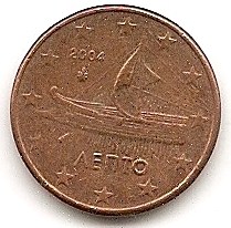  Griechenland 1 Cent 2004 #340   