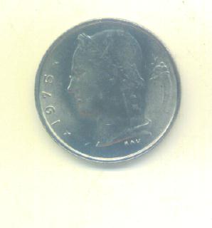  1 Franc Belgien 1975   