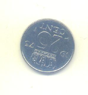  25 Cent Niederlande 1973   