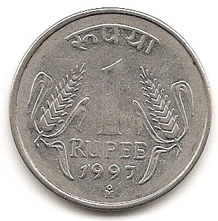  Indien 1 Rupee 1997 #307   