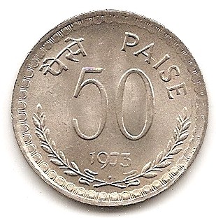  Indien 50 Paise 1973 #326   
