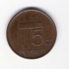  Niederlande 5 Cent 1988 Bro   Schön Nr.82   