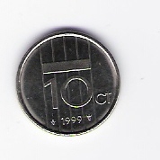 Niederlande  10 Cent N 1999 siehe Bild