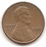  USA 1 Cent 1980 #2   