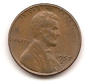  USA 1 Cent 1957 D #53   