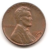  USA 1 Cent 1964 D #55   