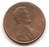  USA 1 Cent 1989 D #64   