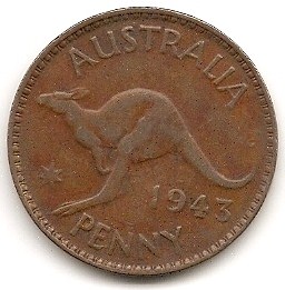  Australien 1 Pennny 1943 #356   