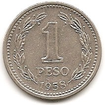  Argentinien 1 Peso 1958 #384   