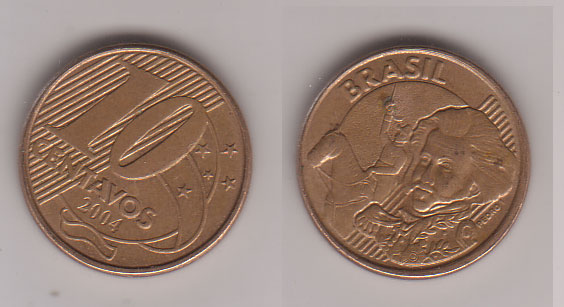Brasilien , 10 Centavos , 2004( G Sch&ouml;n 157 / 2 )