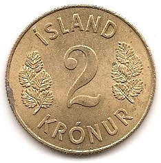  Island 2 Kronur 1966 #403   