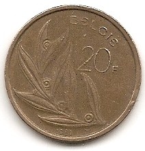  Belgien 20 Francs 1981 #421   