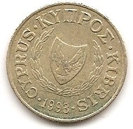  Zypern 5 Cent 1993 #436   
