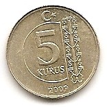 T&uuml;rkei 5 Kurus 2009 #456