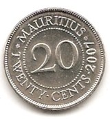  Mauritius 20 Cents 2007 #461   