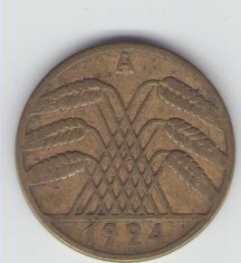  10 Reichspfennig Deutsches Reich 1924 A (g1137)   
