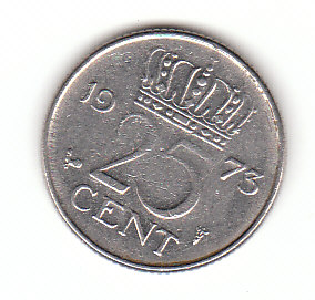  25 Cent Niederlande 1973 (D041)   