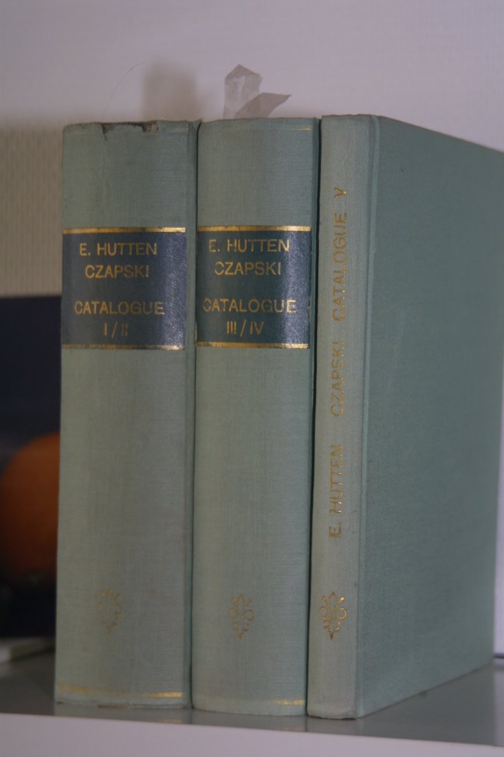  Hutten-Czapski, Emeric  - Catalogue de la collection des medailles et monnaies Polonaises.Vol. I - V   
