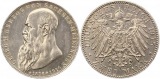 6773 Sachsen Meiningen 2 Mark Silber 1915  sehr schön vorzüg...