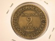 12043 Frankreich  2 Franc 1923  Commerc Industrie  in ss/ss-vz