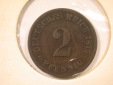 12043 KR  2 Pfennig  1875 C in ss